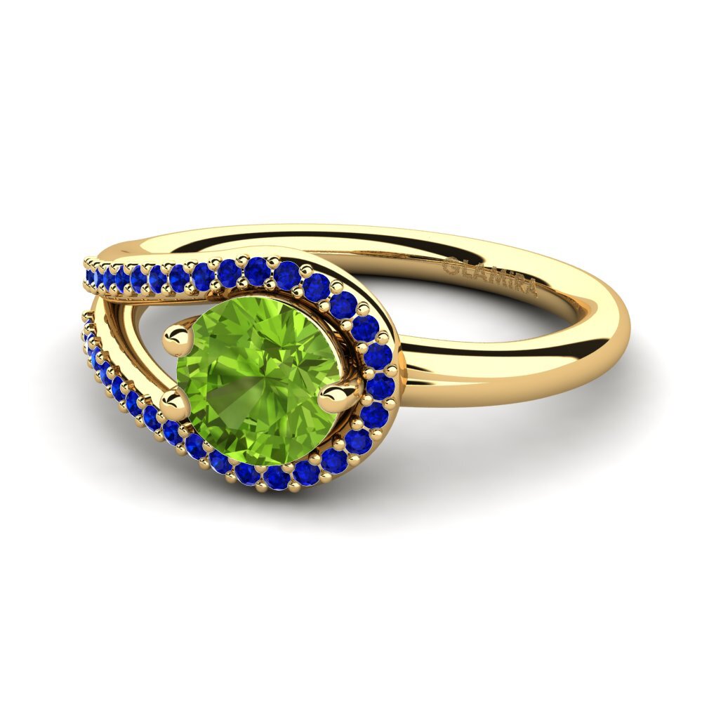 Peridot Engagement Ring Fidelma