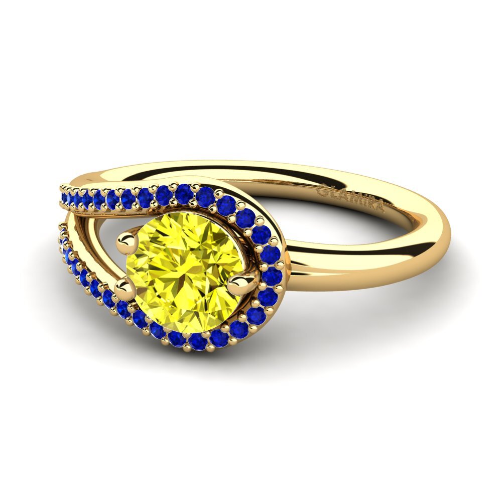 Yellow Diamond Engagement Ring Fidelma