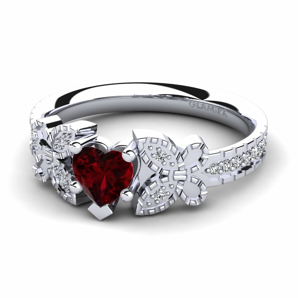 Vintage Garnet Engagement Rings