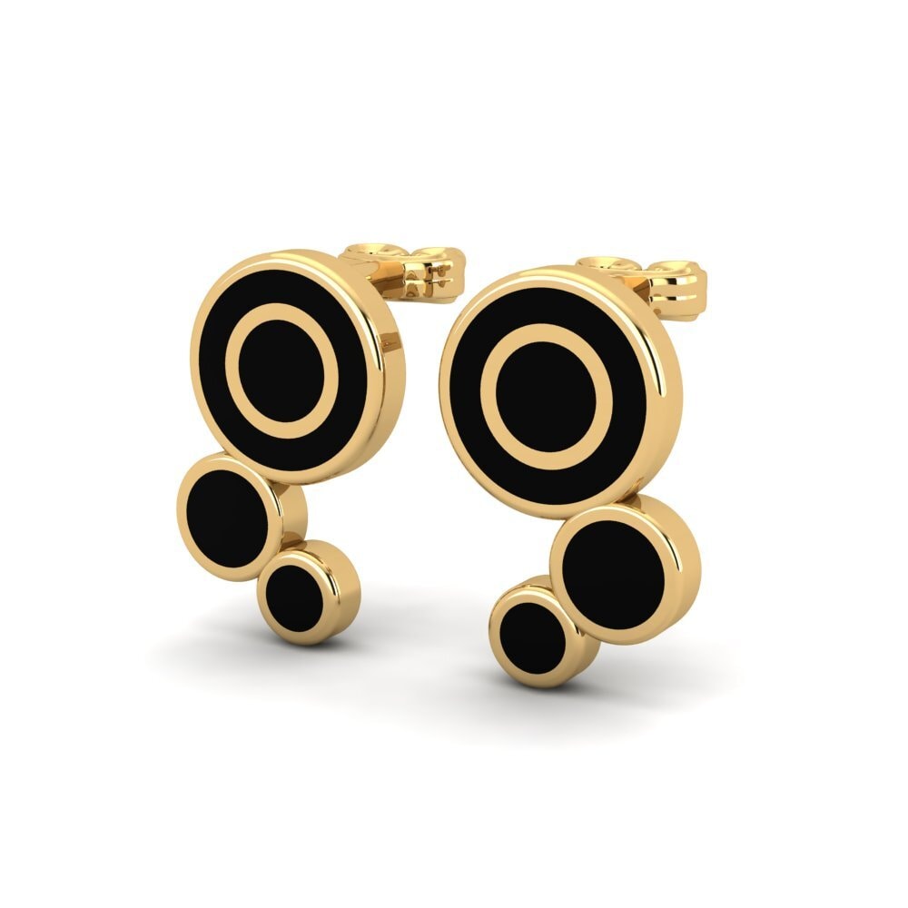 9k Oro Amarillo Pendientes Fine
