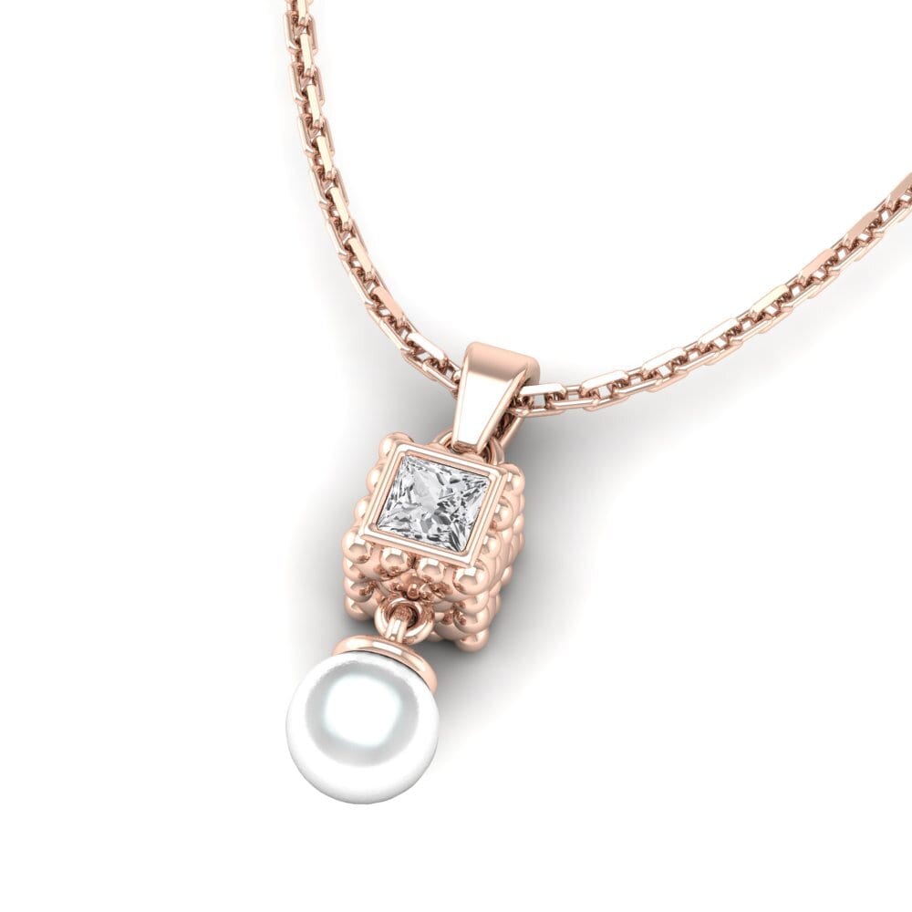 Princess White sapphire Women's Pendant Finick
