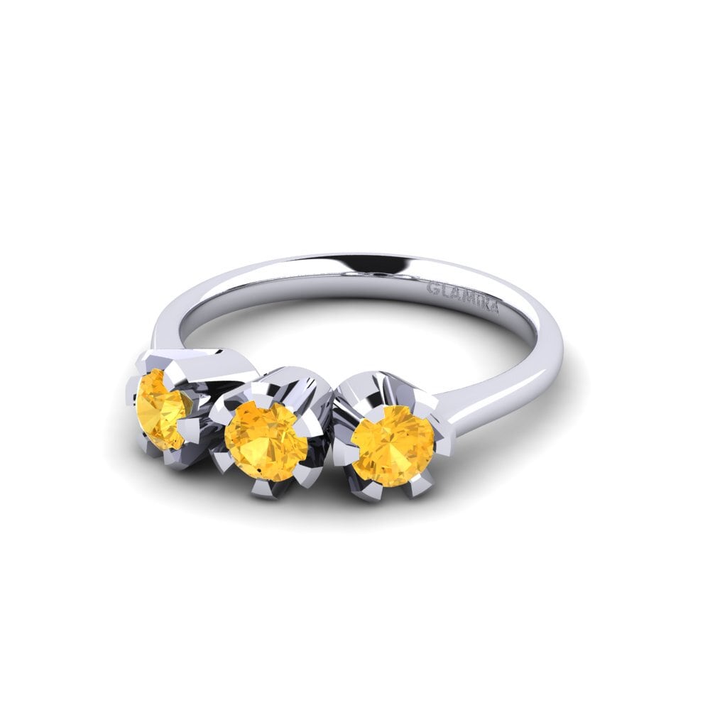 Citrine Engagement Ring Fiorella
