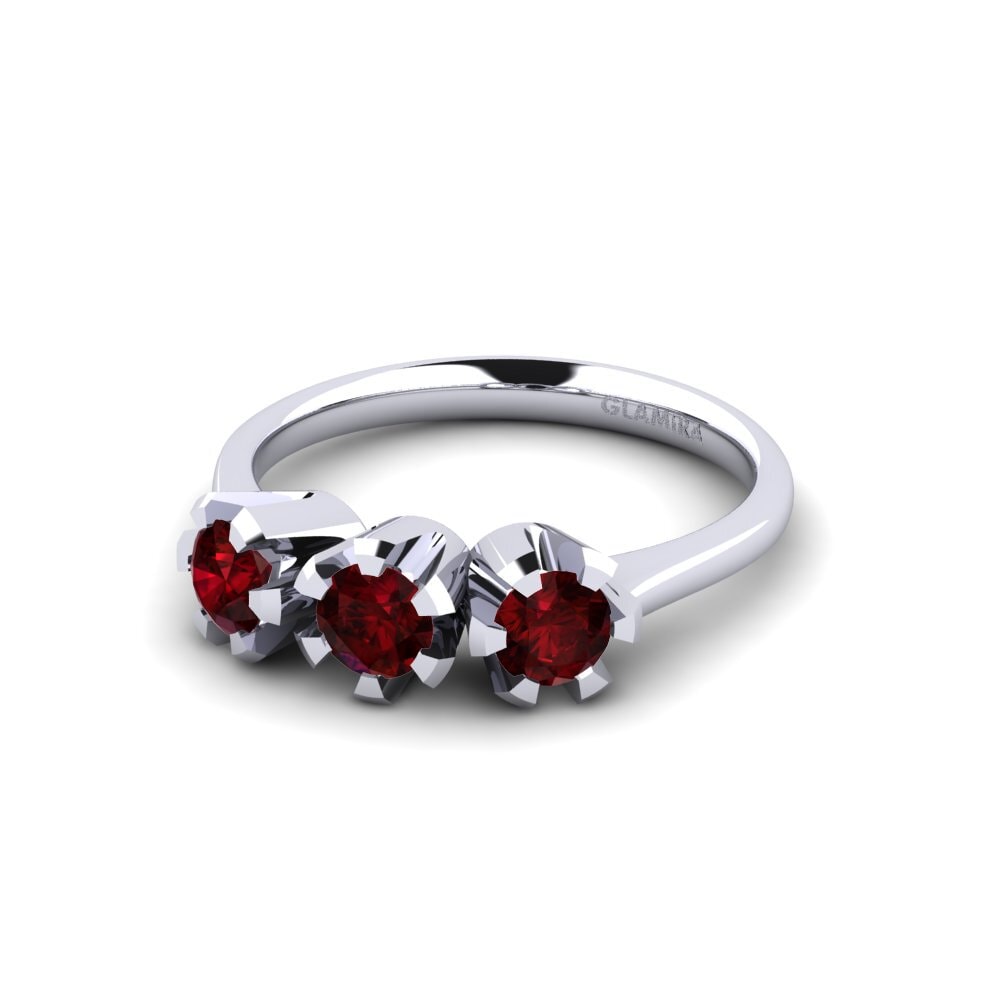 Garnet Engagement Ring Fiorella
