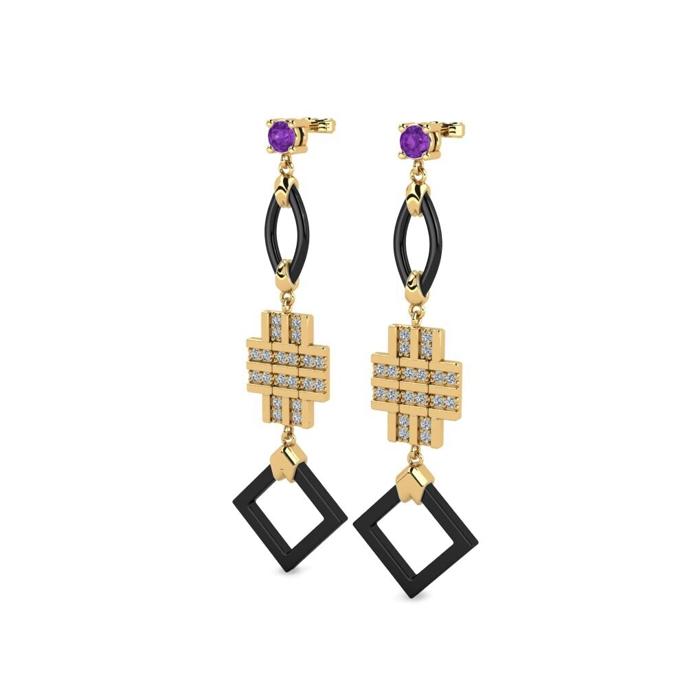 Amethyst Women's Earring Fitnete