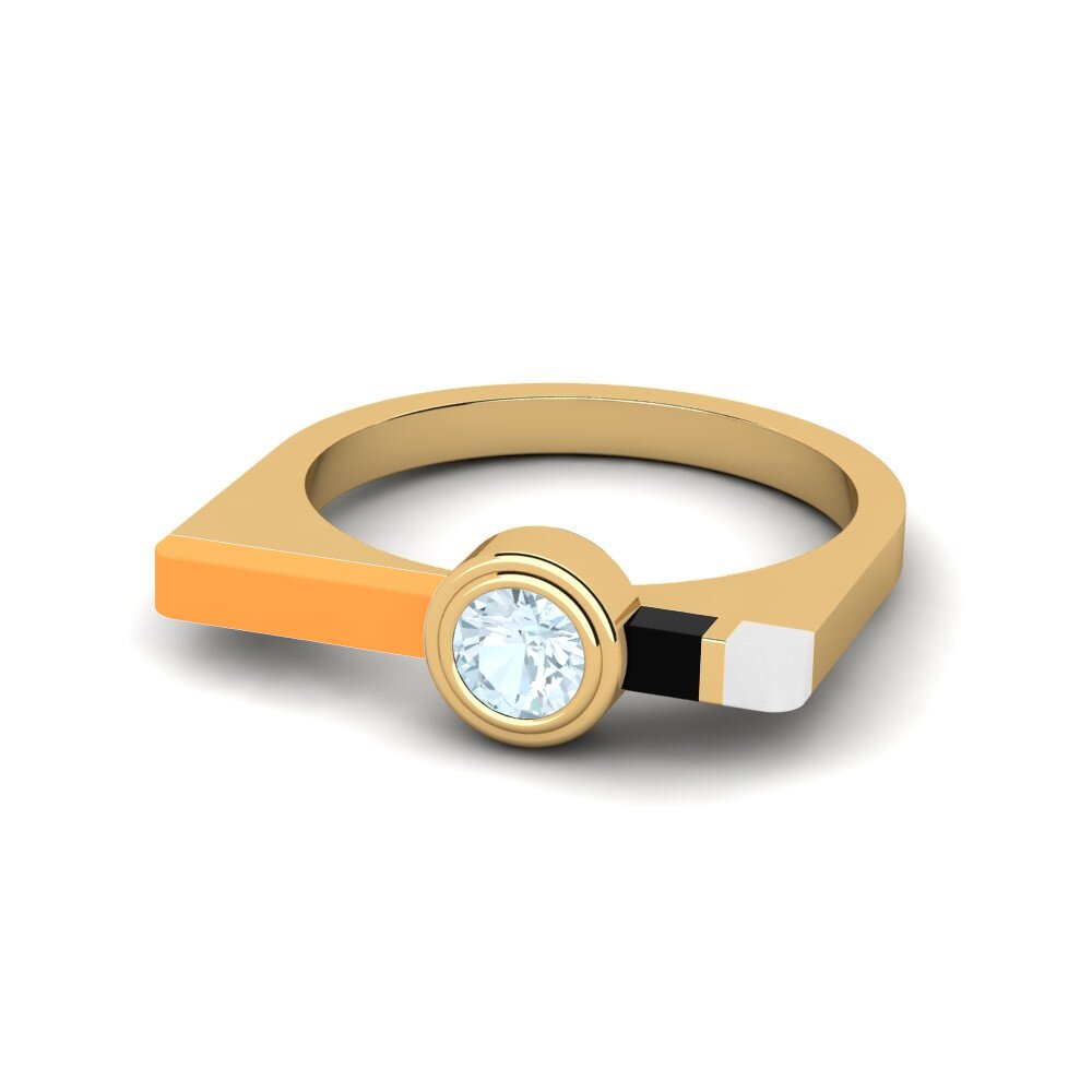 Gelbgold 585 Ring Fjel