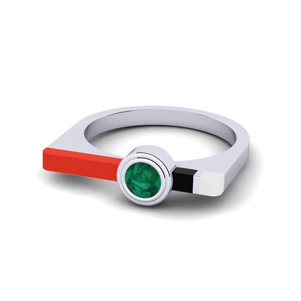 Smaragd Ring Fjel