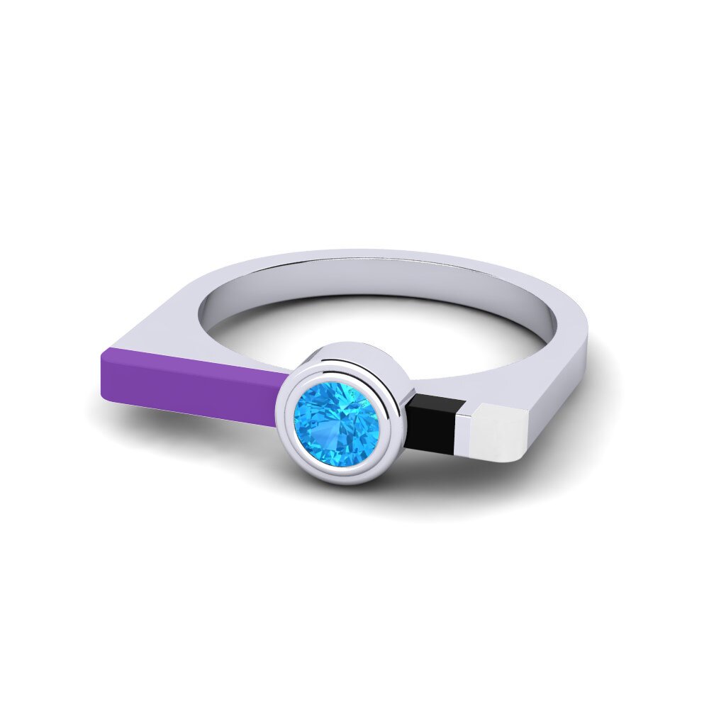Blauer Topas Ring Fjel