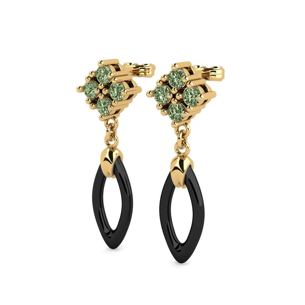 Diamante Verde Pendiente de mujer Flaherty