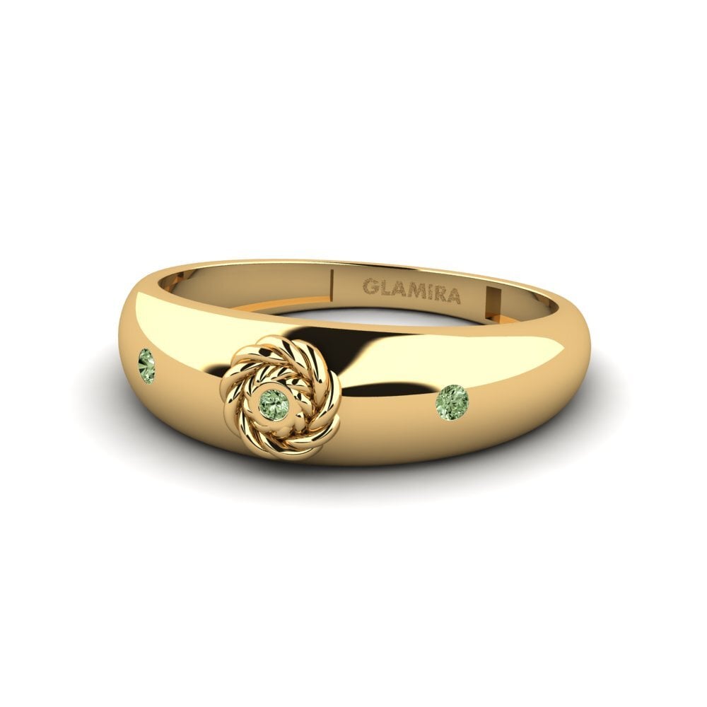 Green Diamond Ring Flection