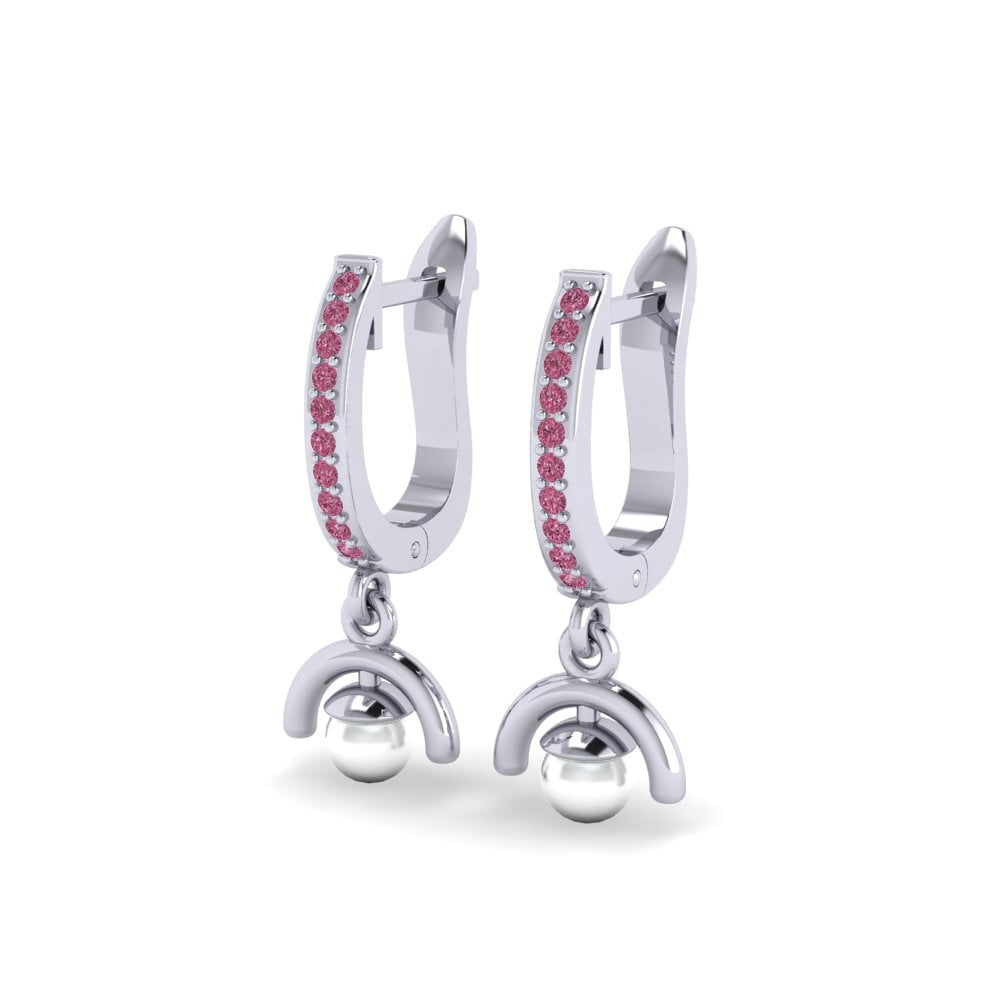 Rhodolite Garnet Women's Earring Flientom