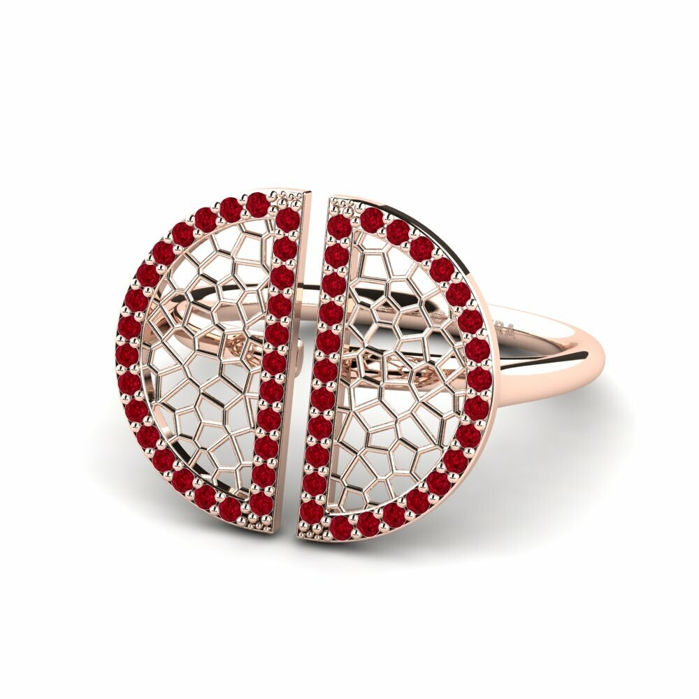 ruby-zirconia Cincin Floro