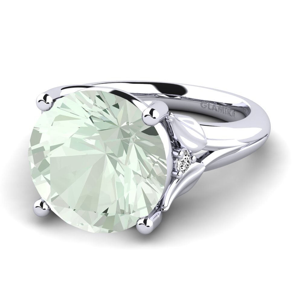 Amatista verde Anillo Florrie