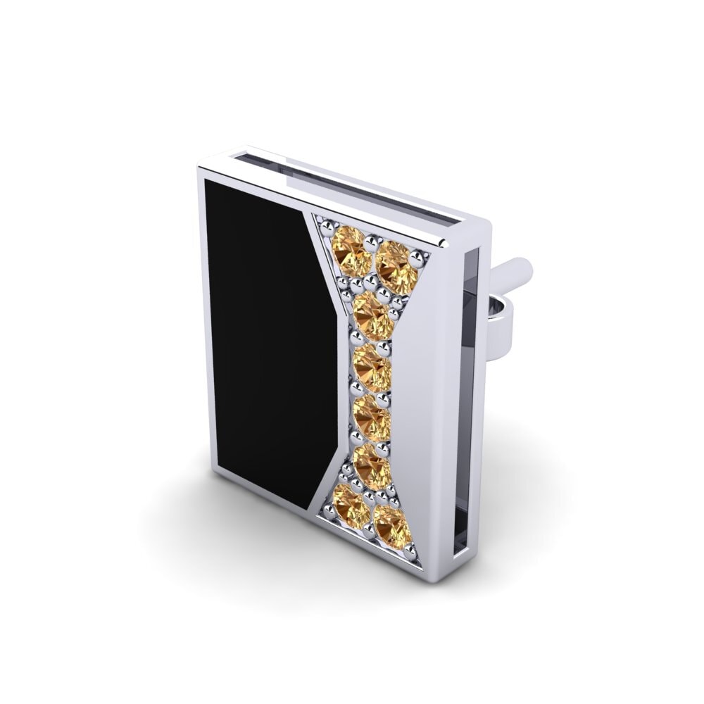 Diamante café Pendiente para hombre Fluence