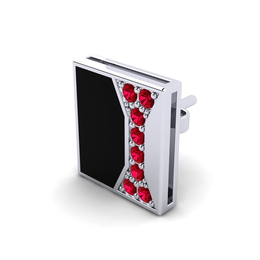 Circonita Roja Pendiente para hombre Fluence