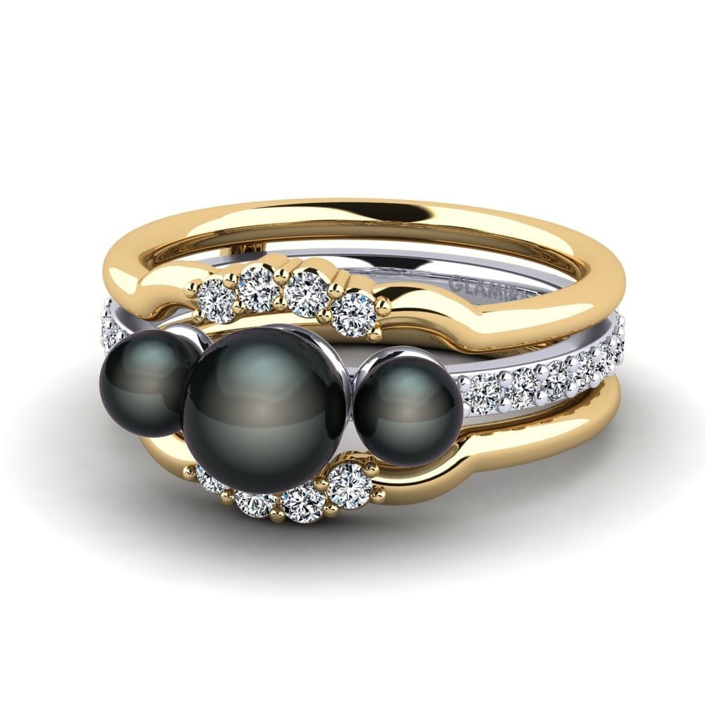 Enhancer 9ct Yellow & White Gold Rings