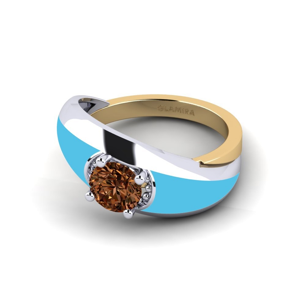 Brauner Diamant Ring Foldent
