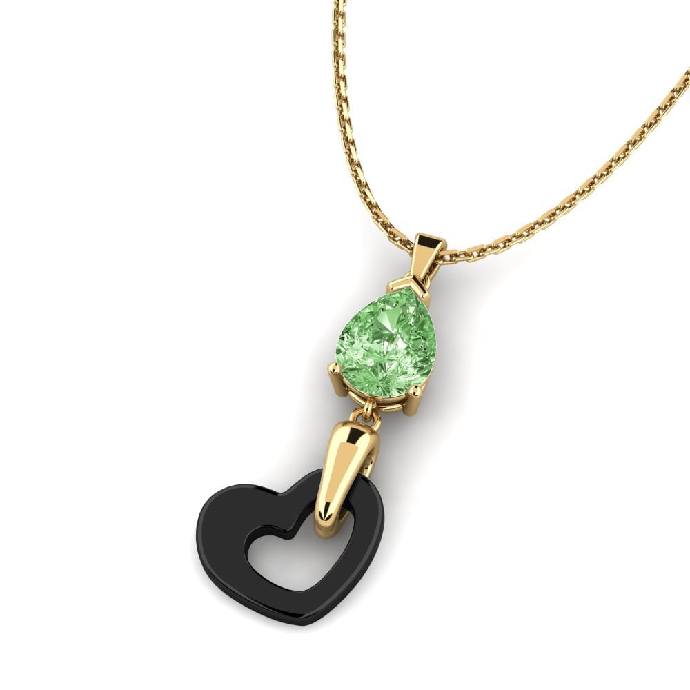 Diamante Verde Colgante de Mujer Folkerts