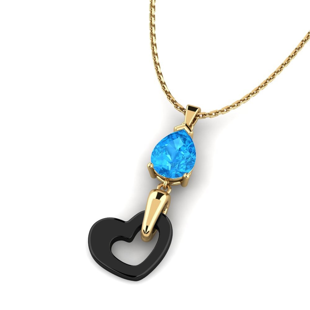 Topacio azul Colgante de Mujer Folkerts