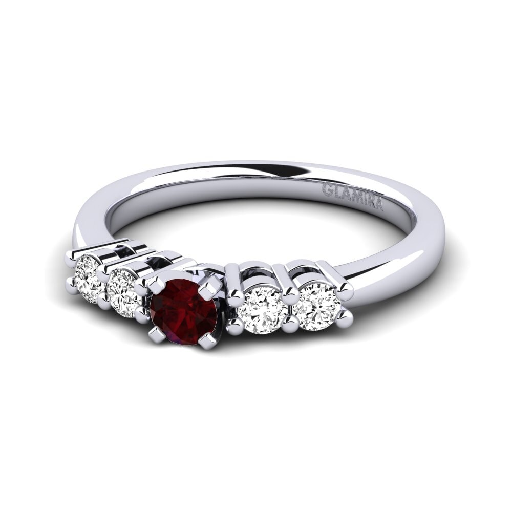 Granate Anillo de compromiso Fonda 0.16 crt
