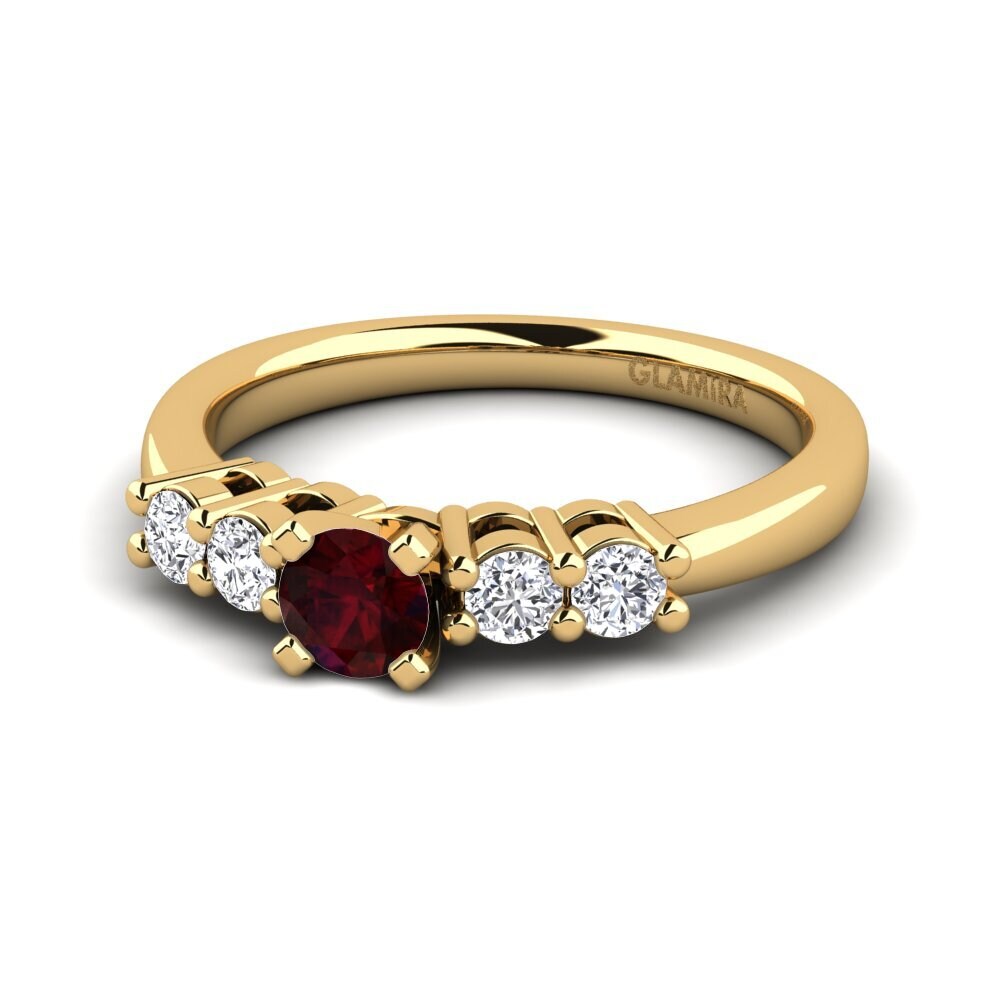 Garnet Engagement Ring Fonda