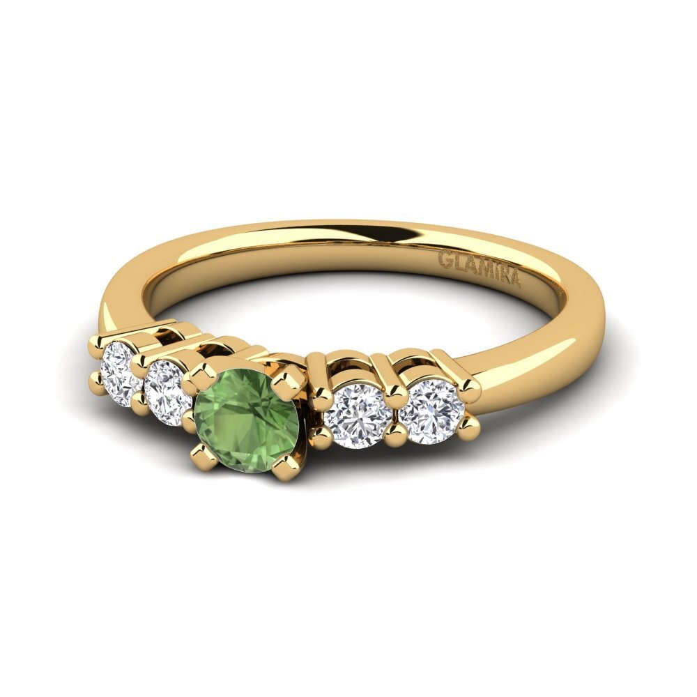 Green Sapphire Engagement Ring Fonda