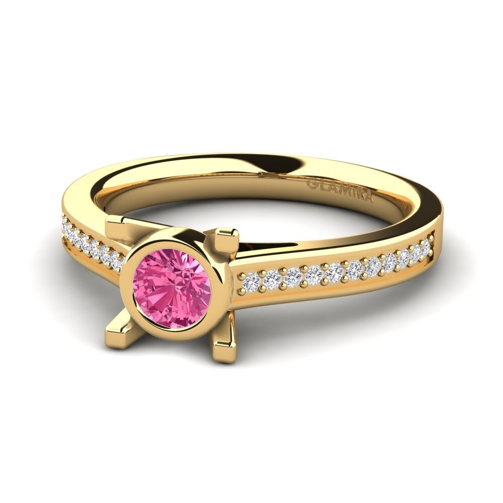 Pink Tourmaline Engagement Ring Fontanne