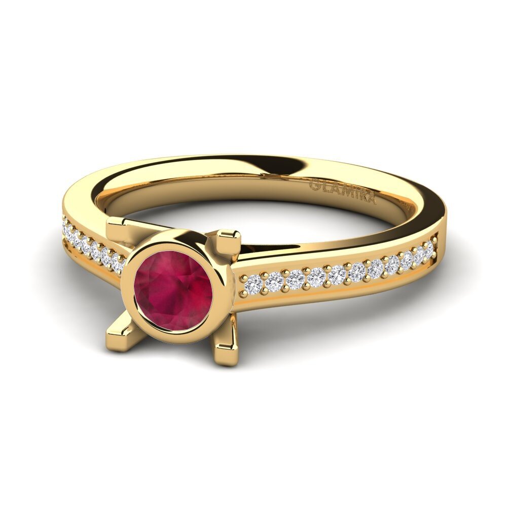 Rubí Anillo de compromiso Fontanne