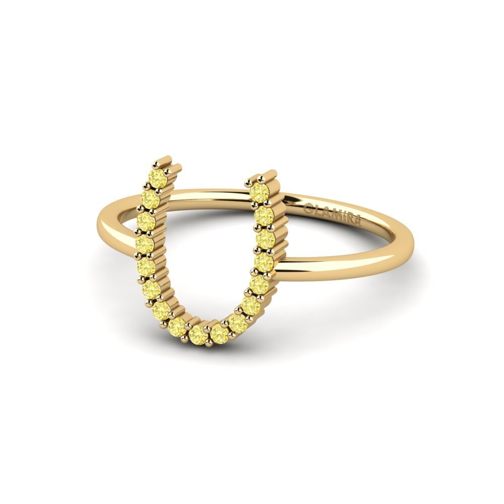 Yellow Sapphire Ring Forelagde