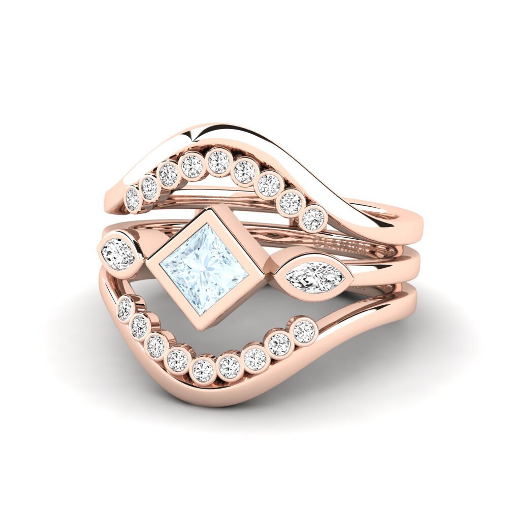 Aquamarine Ring Forphe SET