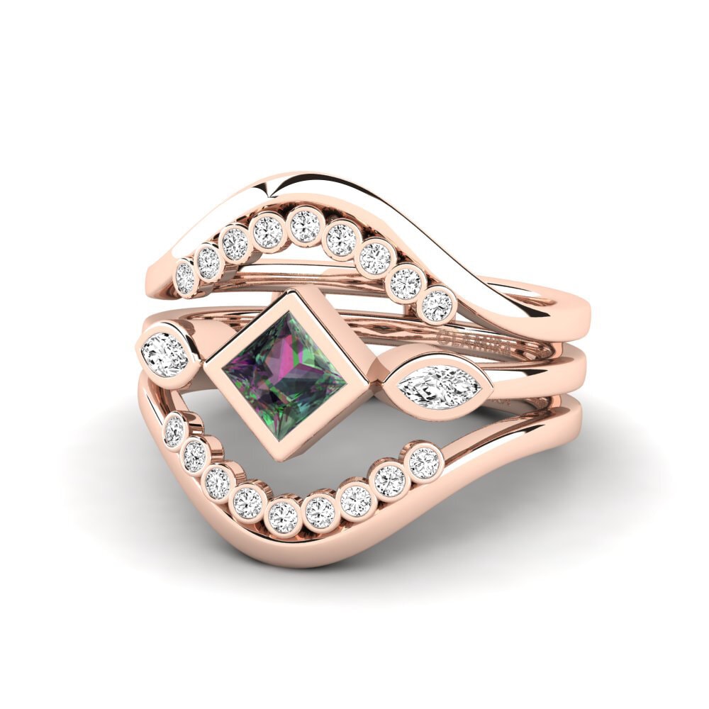Topacio Místico Anillo Forphe SET