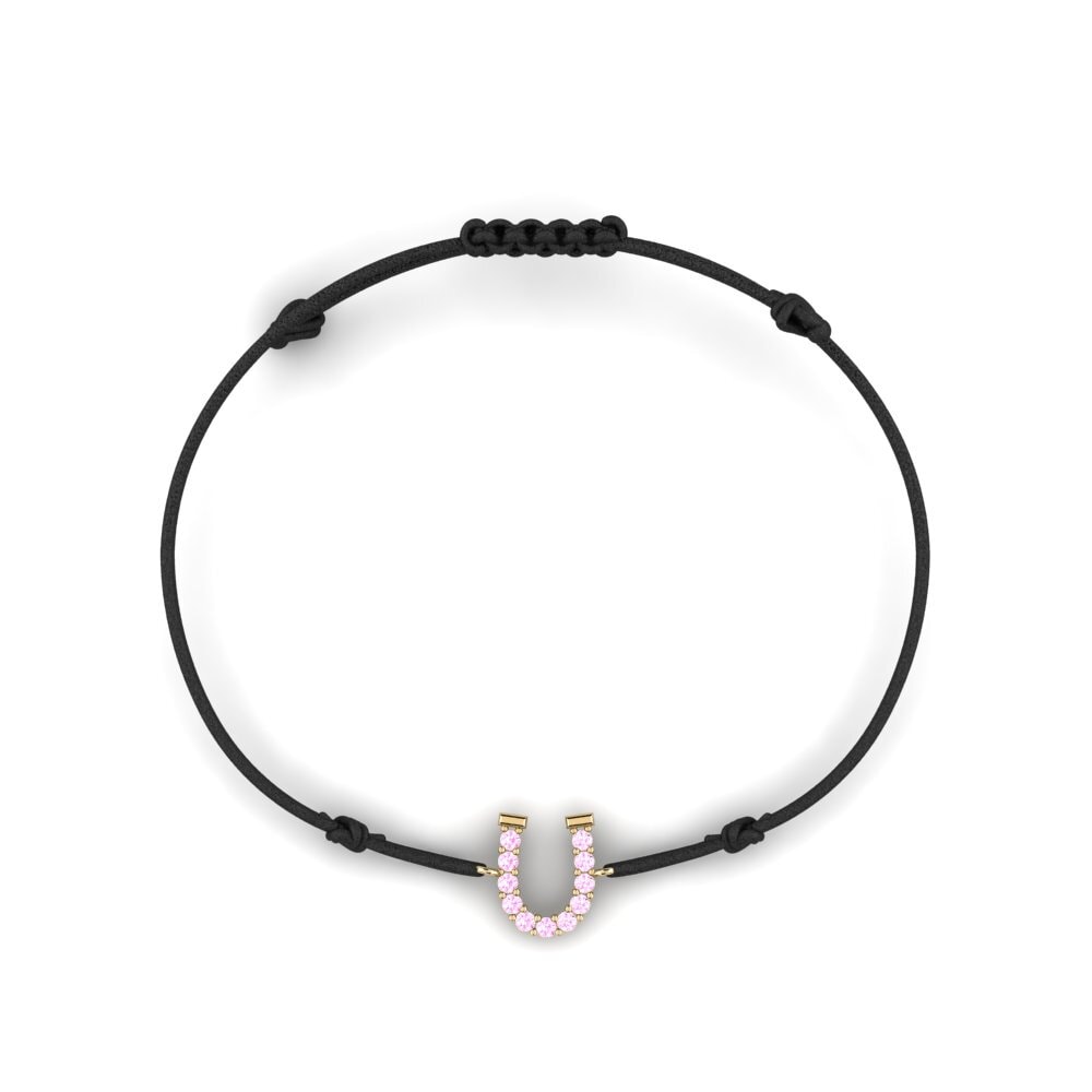 Zafiro Rosado Pulsera de cordón Foscadh