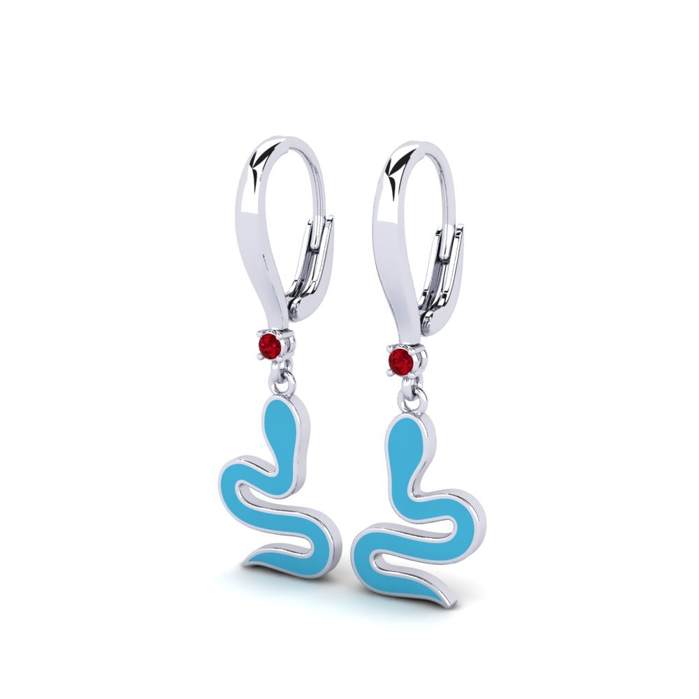 Red Zirconia Women's Earring Fougueux