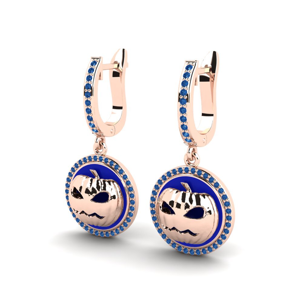 Zircone Blu Scuro Orecchino da donna Fourmiller