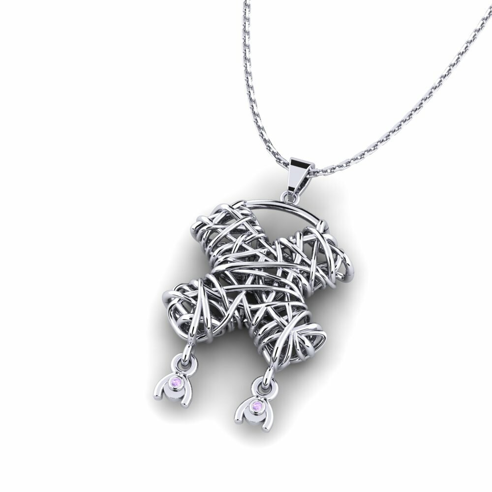 Amethist Dames Hanger Fourrure