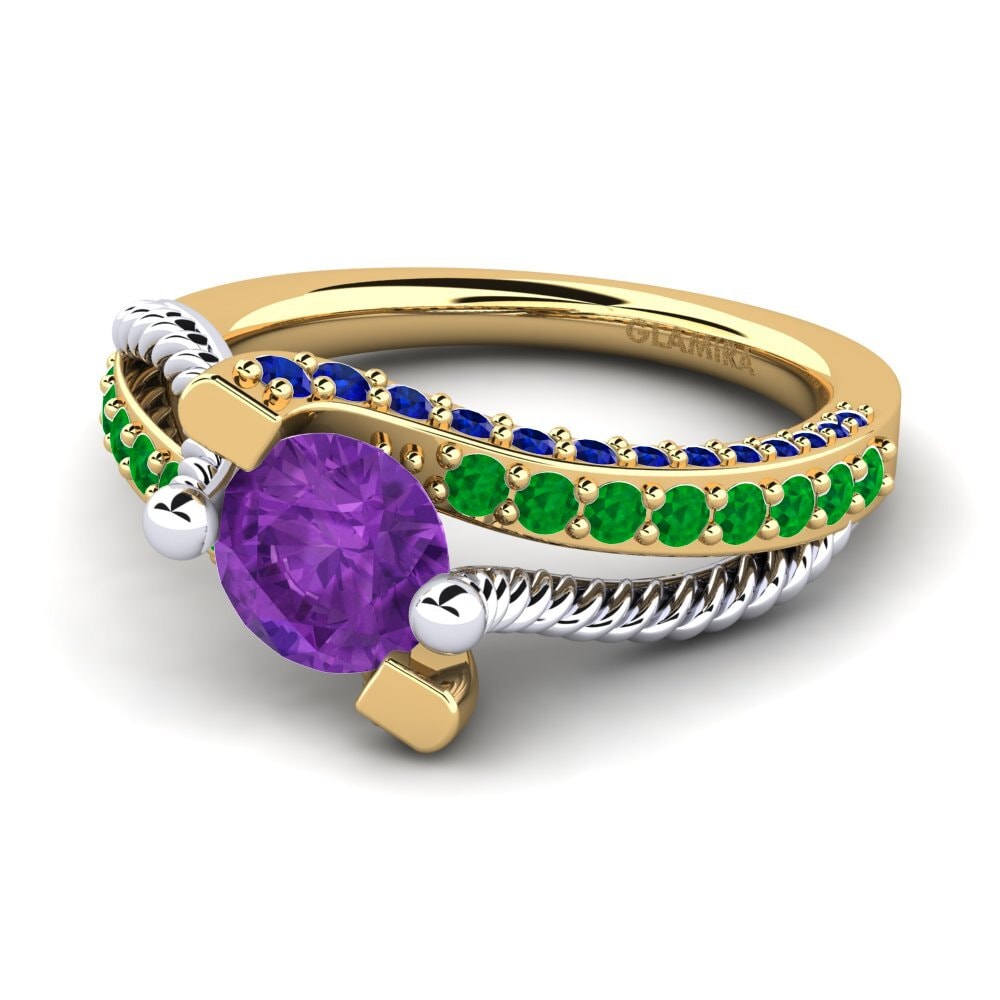 Amethyst Engagement Ring Fraga