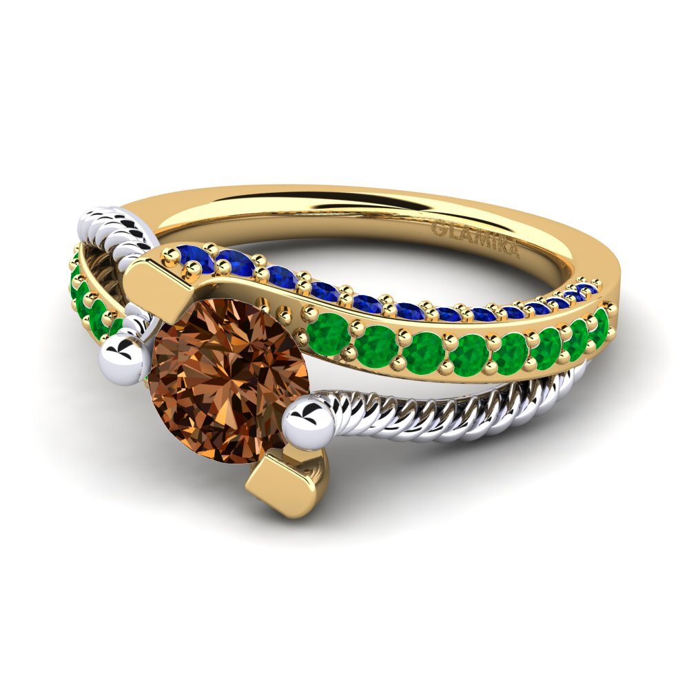 Brown Diamond Engagement Ring Fraga