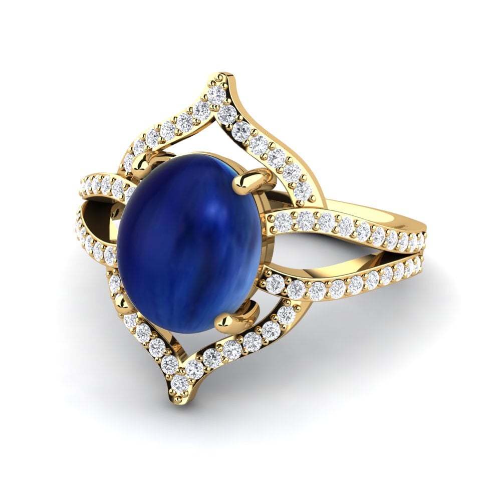 Cabochon Safira Anel Francesca