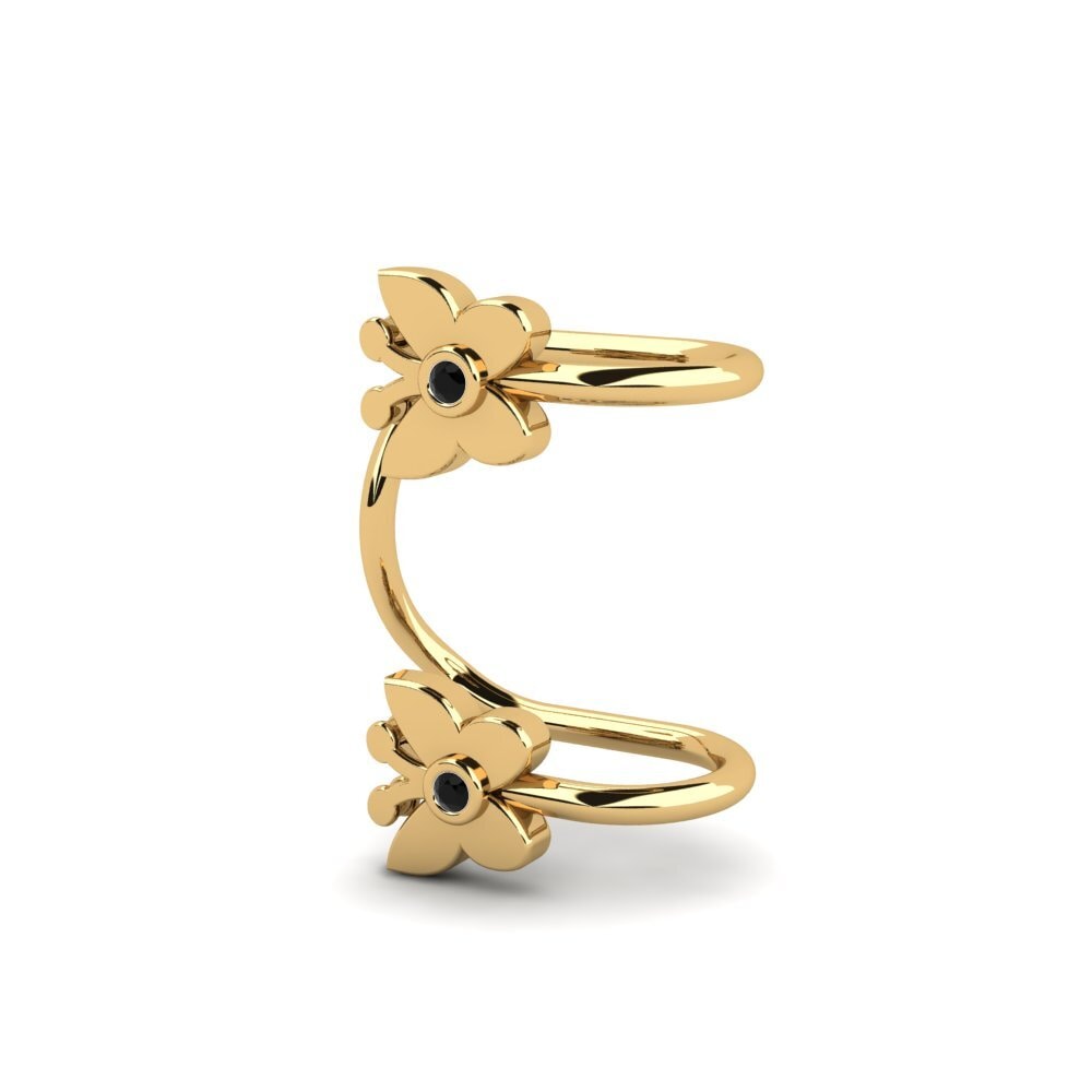 14k Oro Amarillo Pendiente de mujer Francie