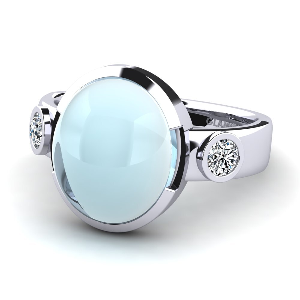 Cabochon Aquamarin Ring Frania