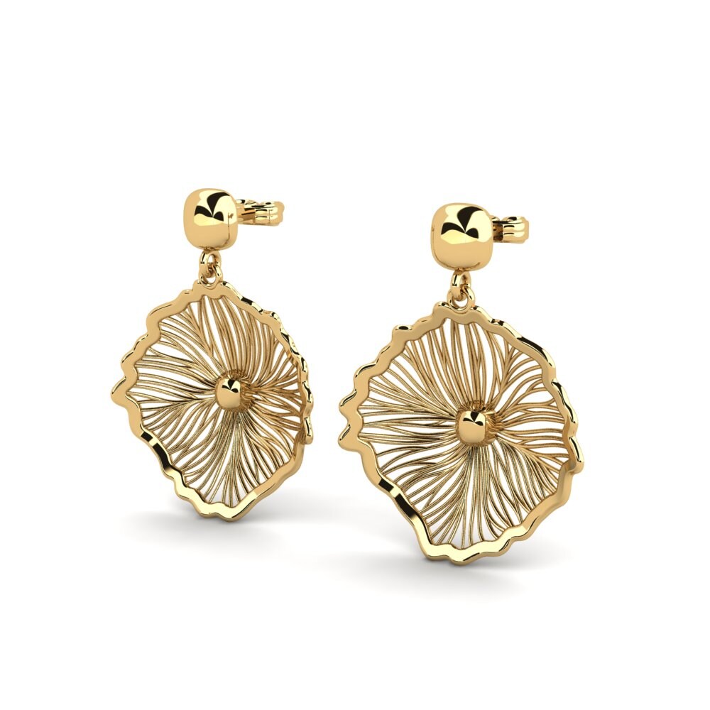 9k Oro Amarillo Pendientes Franklyn