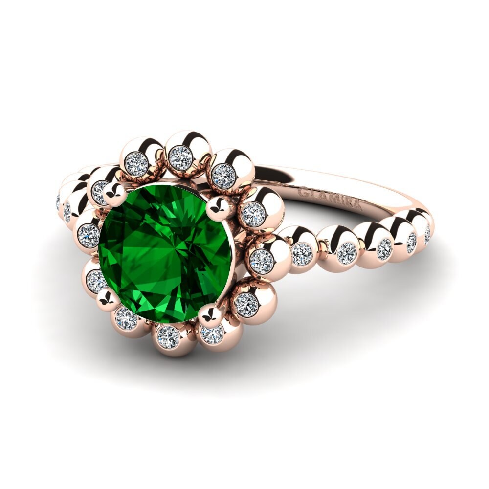 Circonita Verde Anillo de compromiso Fraude