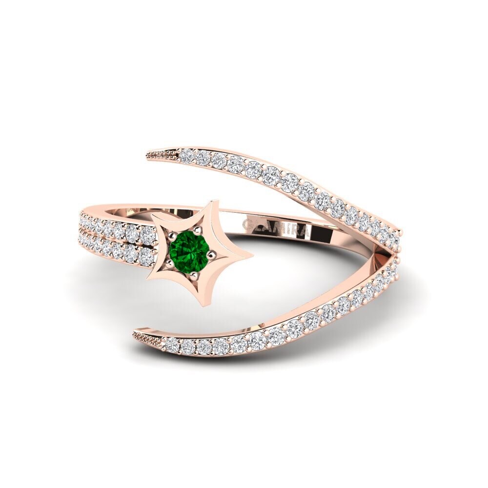 emerald-zirconia แหวน Frejya