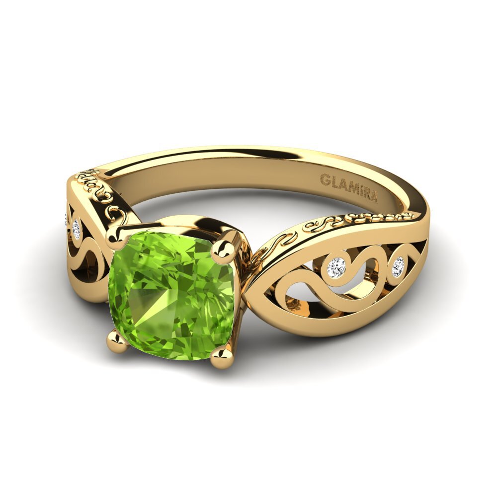 Peridot Engagement Ring Fresa