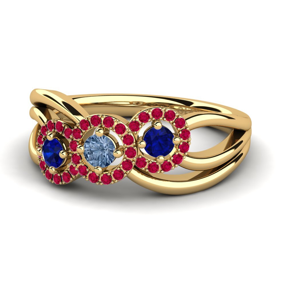 Blue Diamond Ring Frida