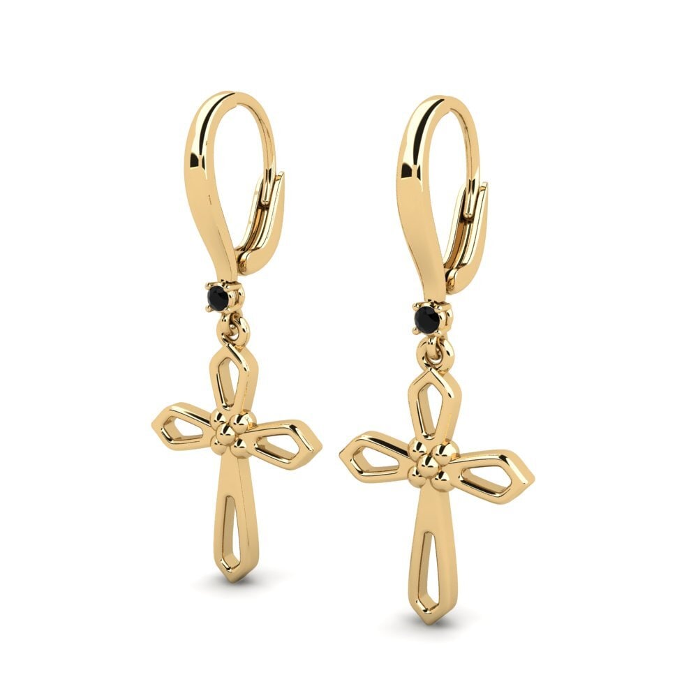 Schwarzer Diamant Damen ohrring Frinnc