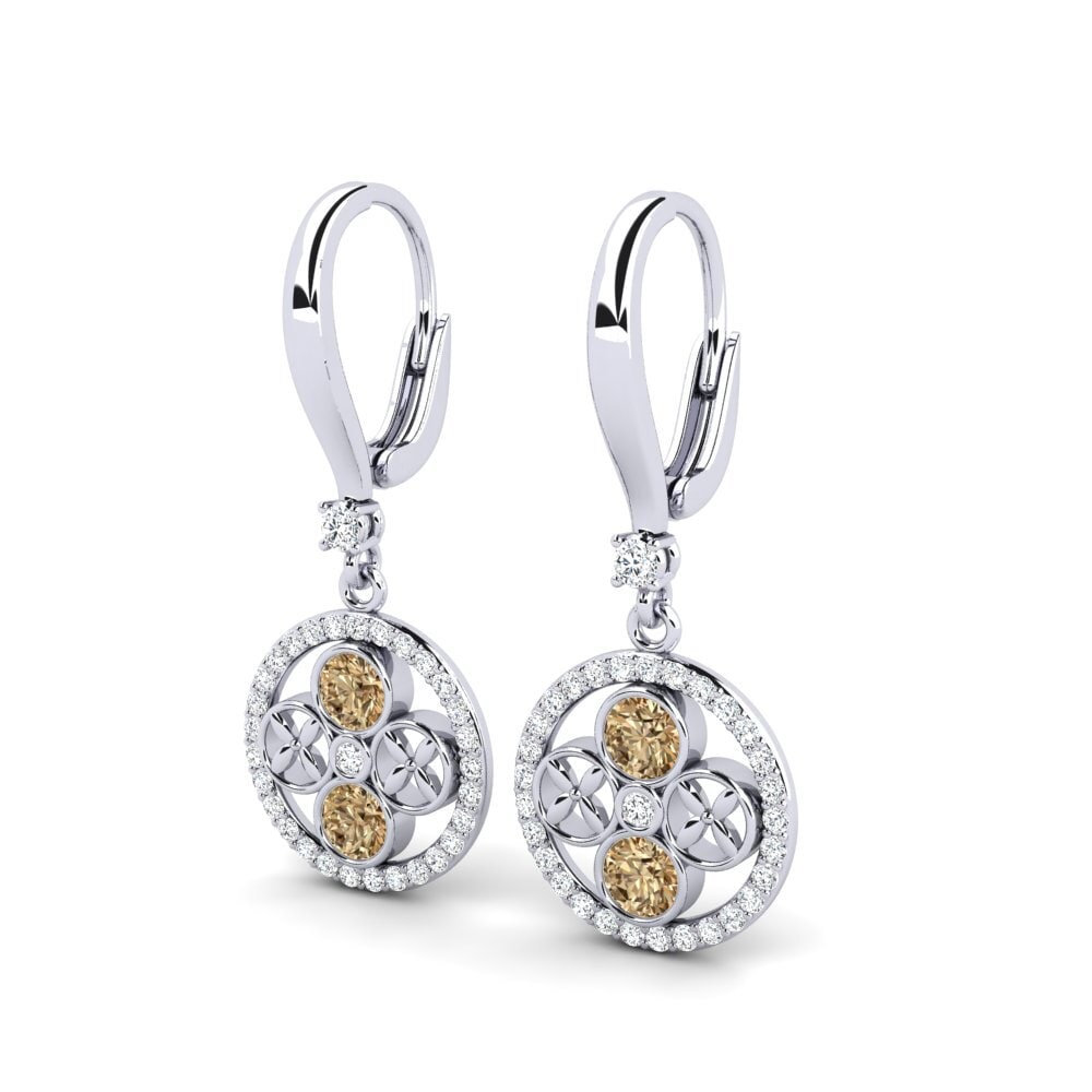 Diamante Marrón Pendiente de mujer Froment