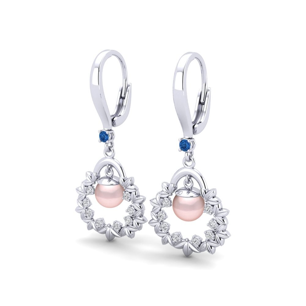 Dark Blue Zirconia Women's Earring Fruitier