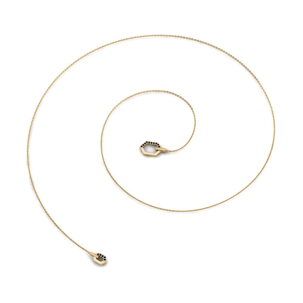Black Onyx Women's Necklace Fuchsiak