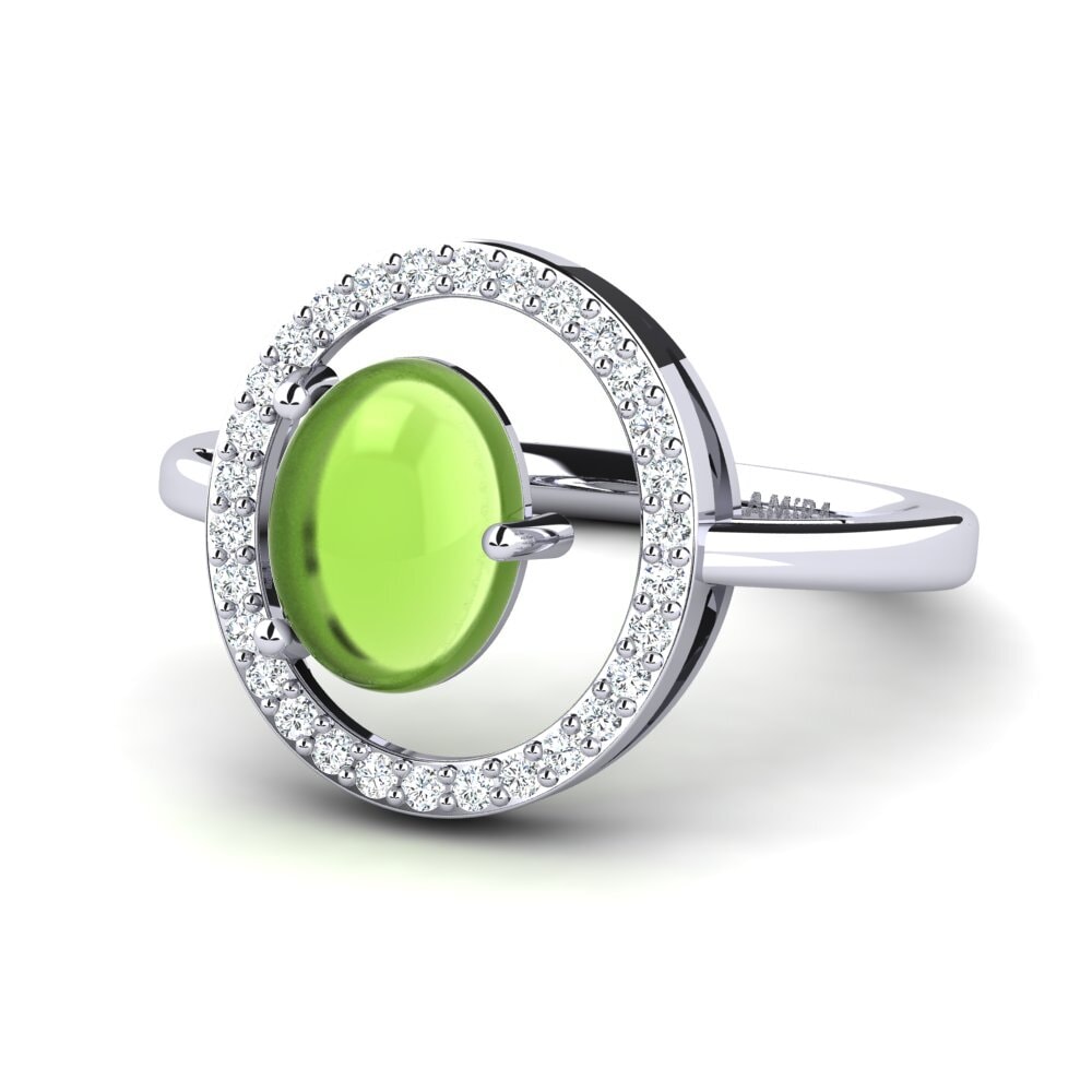 Peridoto Cabujón Anillo Fulvia