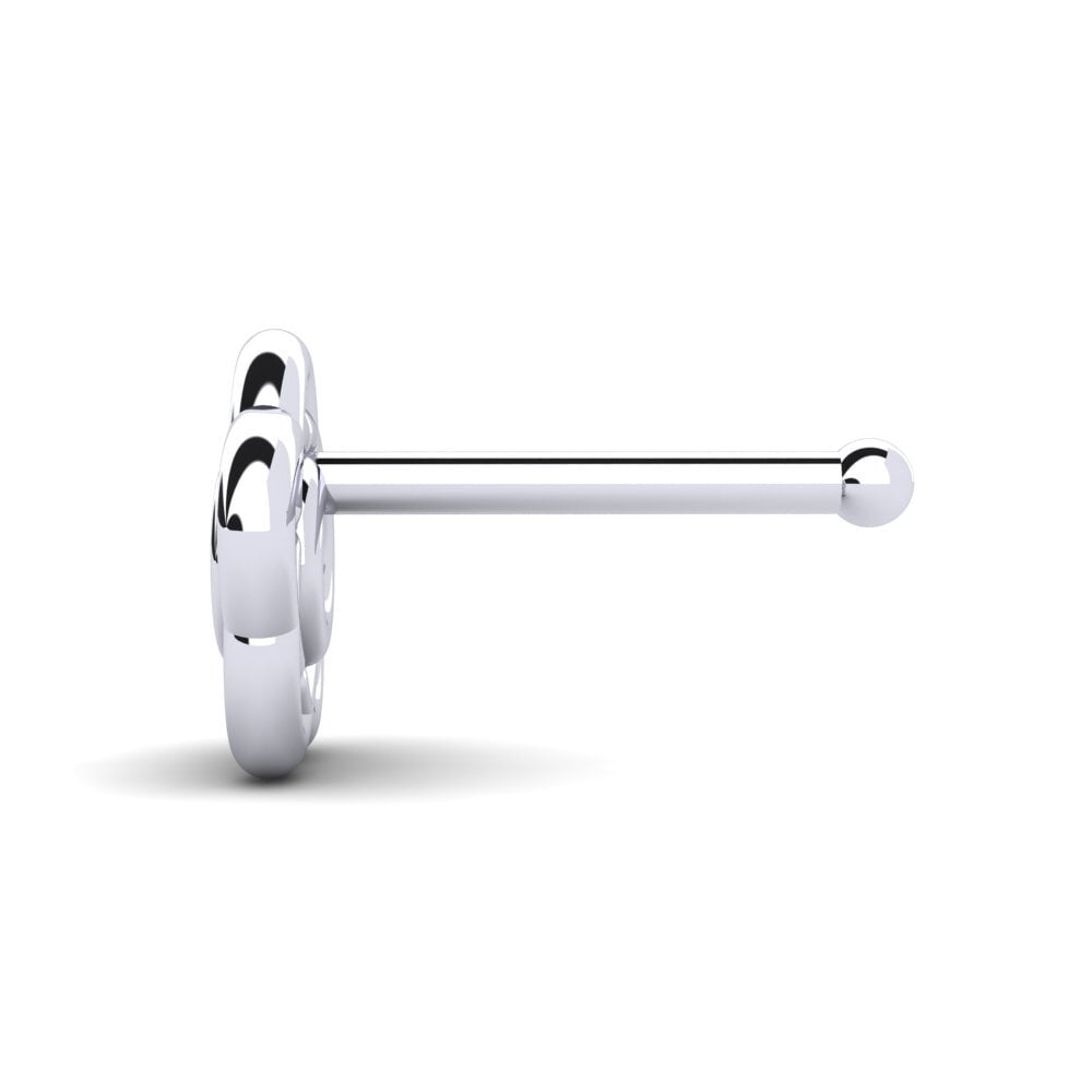 Achetez GLAMIRA Piercing Nez Fyhtig en Or Blanc 375 Diamant 0.015 ...